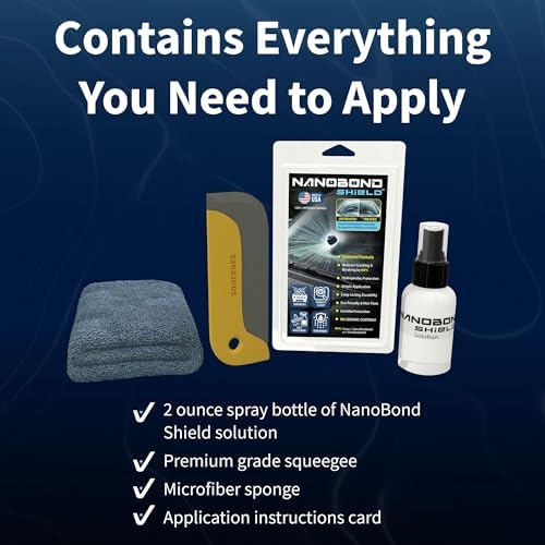Authentic USA imported Nanobond Elite liquid protection kit box back panel with safety details