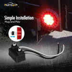 Partsam waterproof clearance lights demonstrating durable construction for heavy duty trucks.