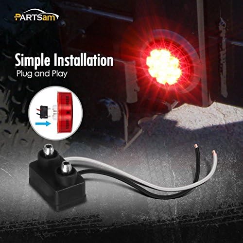 Partsam waterproof clearance lights demonstrating durable construction for heavy duty trucks.