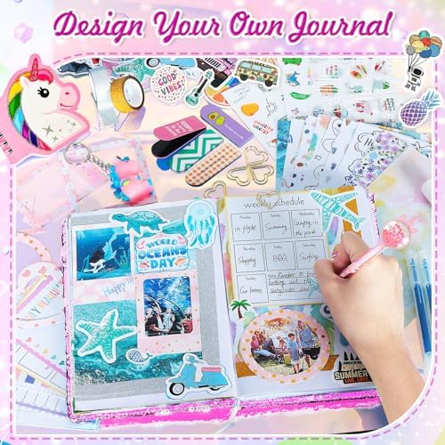 Euclidean Cube unicorn theme stickers and glitter tape sheets