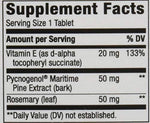 Authentic Nature's Way pine bark extract bottle with Vitamin E complex.