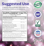 Healths Harmony antioxidant supplement bottle side view
