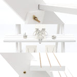 Sinyad 5-tier wooden shelf with earring cards