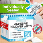 USA imported JJ CARE medical wipes for removing bandage glue