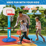 Set of three soft basketballs and pump for Gmaophy hoop