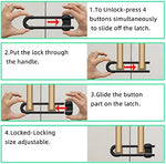 Child safety locks applied to a wardrobe drawer to prevent child access
