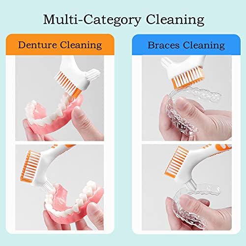 Octuitey double sided toothbrush showing the thick ergonomic rubberized handle grip for wet hands