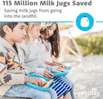 Re-Play recycled plastic plates for kids side profile