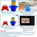 Abnaok microwave oven cleaner being disassembled for easy filling
