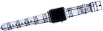 MeShow tartan plaid band angled perspective for Apple Watch