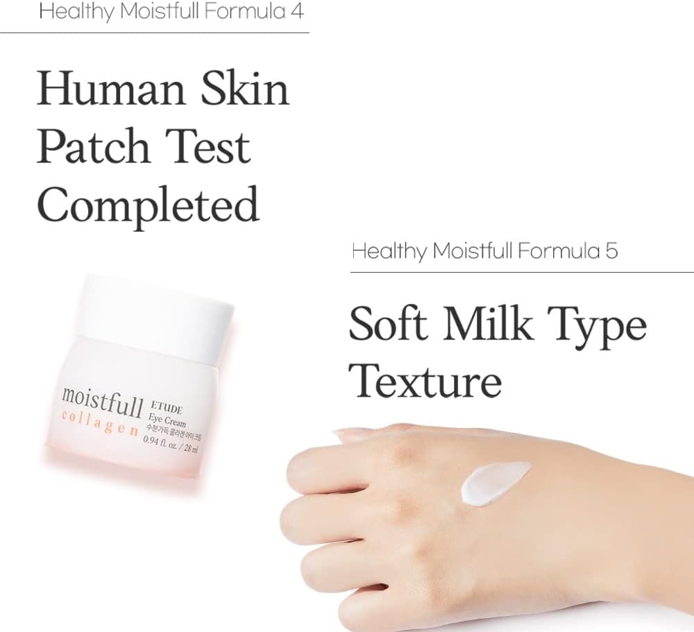 ETUDE firming under eye moisturizer creamy texture close up view