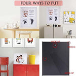 TRLREQ white memory art frame mounted securely on a nursery room wall.