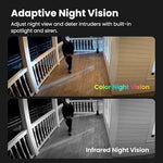 Kiwibit wire free security camera showing the compact form factor and PIR motion sensor interface.