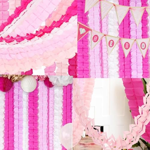 Close up view of the reusable 3D four leaf clover paper flower banner detailing texture