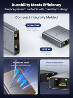 Warrky local area network adapter lifestyle view with gaming console and laptop connected