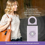 Hootie self defense alarm showing pull pin mechanism