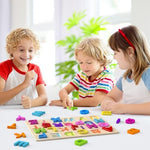 Zeoddler wooden puzzle pieces sized perfectly for toddler hands to improve hand eye coordination