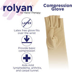 Rolyan Compression Glove, Arthritis, Carpal Tunnel, Closed Finger, Right, L | Rolyan compression glove applies gentle compression to the hand and wrist for arthritis, carpal tunnel and swelling - Image 14