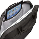 Case Logic professional carrying bag showcasing the dedicated fifteen point six inch laptop compartment.