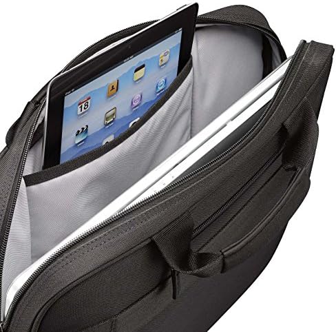 Case Logic professional carrying bag showcasing the dedicated fifteen point six inch laptop compartment.
