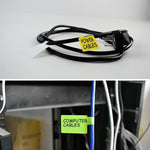 11 Colors Waterproof Wire Labels, 11 Sheet 330Pcs Writable Cord Labels, Self Adhesive Cable Tags for Wire Management, Cable Name Tags for Electronics Laser Printer Computer Cord - Image 6