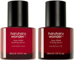 Haruharu Wonder Rose PDRN Serum Duo Set front view of the calming and firming skincare bottles