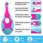 Close up of soft nylon bristles on Ecovona newborn dental brush