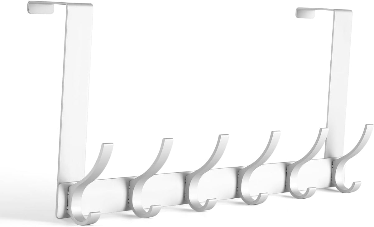Optish Over The Door Hooks, Door Hanger Hooks for Hanging, Over The Doors Towel Racks for Bathroom with 12 Coat Hook, Coat Rack Bathroom Accessories2 Pack, Black - Image 9