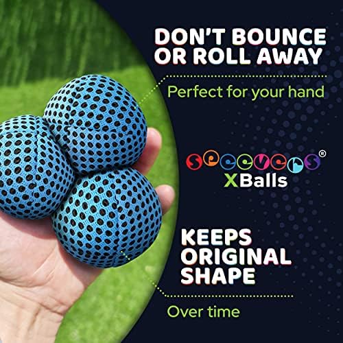 Speevers outdoor juggling balls being tossed in an aerial arc setup