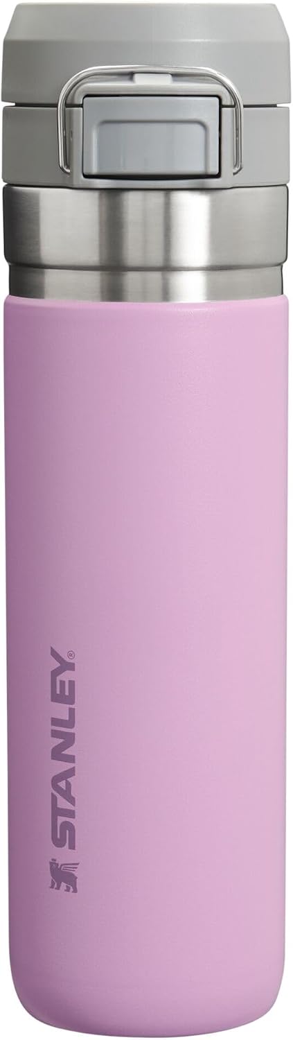 Stanley Quick Flip GO Water Bottle 24 oz | Push Button Lid | Leakproof and Packable for Travel and Sports | Insulated Stainless Steel | BPA-Free | Black 2.0 - Image 12