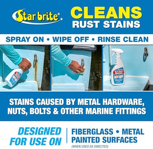 STAR BRITE Rust & Corrosion Stain Remover - Fast-Acting Spray for Fiberglass, Vinyl, Fabric, Metal & Painted Surfaces - Also Removes Sprinkler Stains 22 OZ (089222P) - Image 4