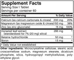 Futurebiotics dietary supplement packaging showing supplement facts, ingredients, and instructions for use