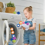 Demonstration of the soft and flexible polyvinyl chloride material of the Peixiong laundry balls