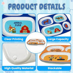 Durable BPA-free melamine plates for toddlers on a dining table