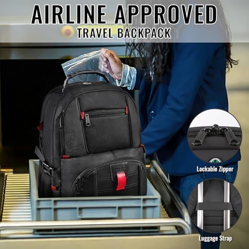 YOREPEK men and women travel pack back panel showcasing thick multi panel ventilated padding