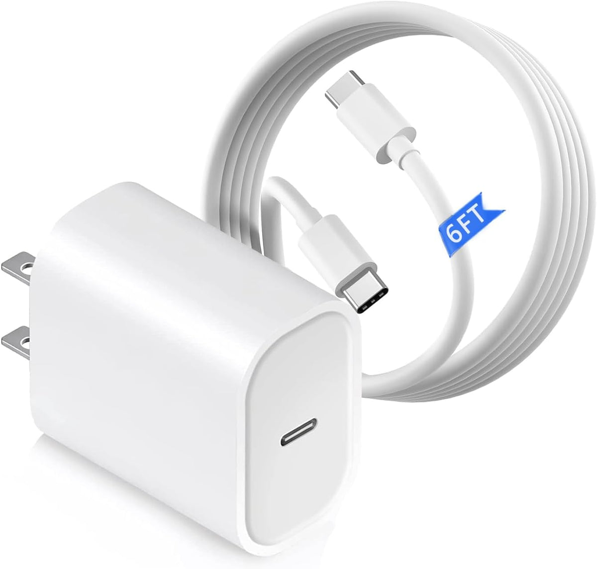 DIIMO 20W USB C fast charger power adapter front view with premium branding
