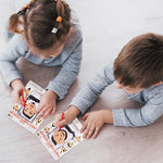 Mess-free magnetic travel game set pack of two for screen-free children activities