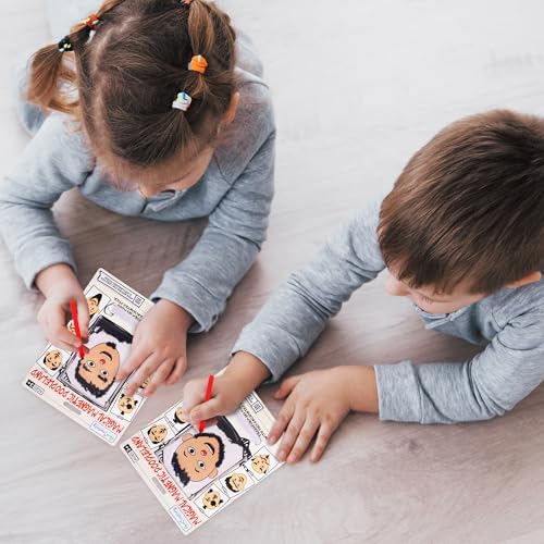 Mess-free magnetic travel game set pack of two for screen-free children activities