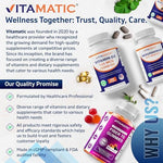 Vitamatic Rutin bioflavonoid antioxidant capsules clear label view for dosage instructions