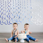 Pinkblume premium party supplies packaging containing thirty six felt swirls and forty plastic hooks.
