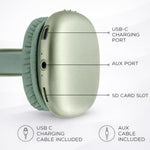 IJOY Ultra wireless headphones lifestyle view for gym and work