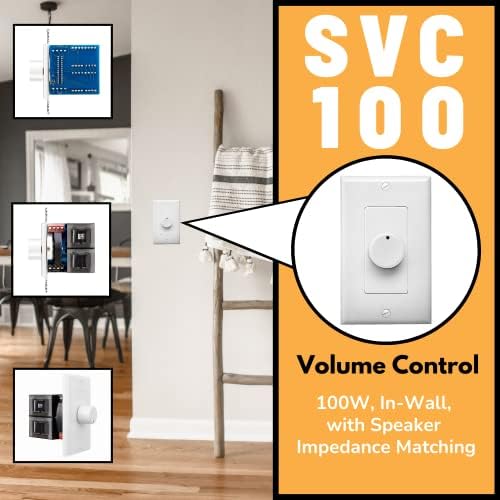 OSD Audio high power home speaker attenuation switch with fourteen gauge wire terminal connections