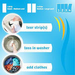 How to use Breezeo detergent strips in a front load washing machine.