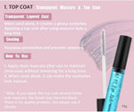 ETUDE water resistant lash top coat packaging showing the fruit vitamin ingredients