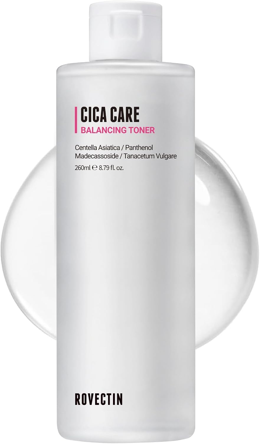 Rovectin Cica Care Purifying Toner bottle front view for sensitive skin