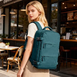 Coofay airline approved carry on bag showing side compression straps