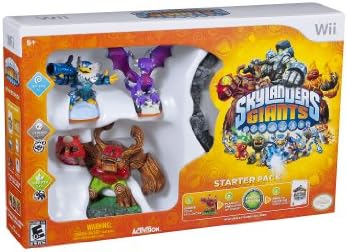 Skylanders Giants Portal of Power accessory with included character figures side view