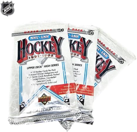 Factory sealed vintage 1991-92 Upper Deck NHL trading card hobby box featuring 36 packs