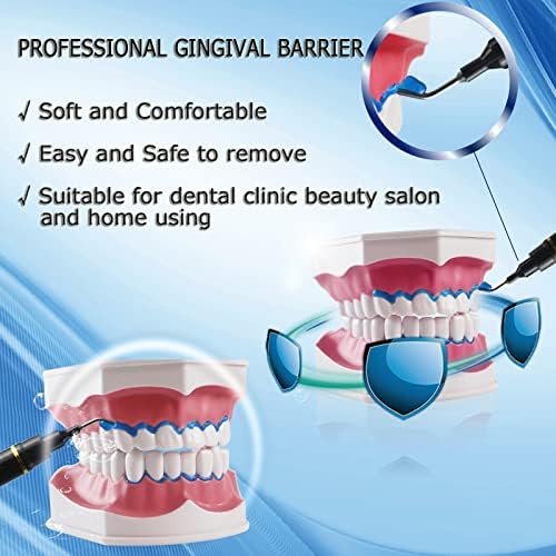 Professional light cured gum dam protector syringes with application tips for teeth whitening