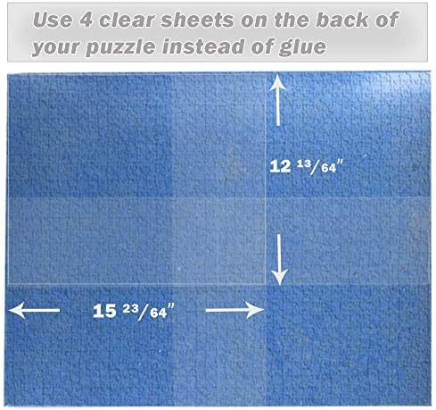 Mess free puzzle saver sheets with included hanging tabs for wall mounting